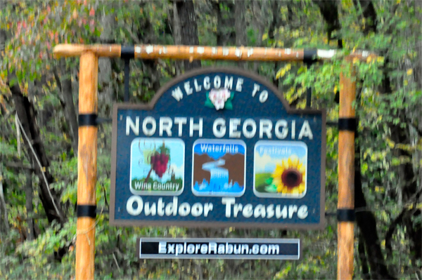 welcome to North Georgia sign